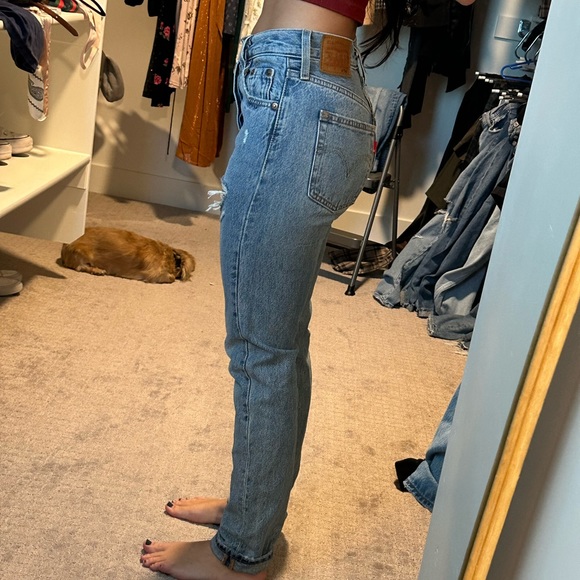 Levi’s 501’s Skinny jeans distressed - Picture 3 of 5